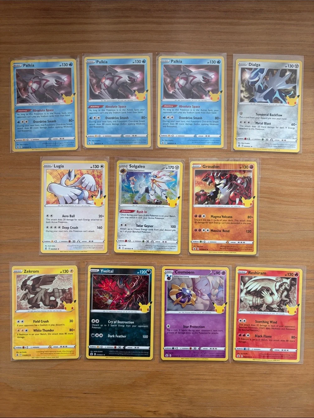 ✨ Pokémon Celebrations Card Lot | 11 Cards | Pikachu Stamp Collection